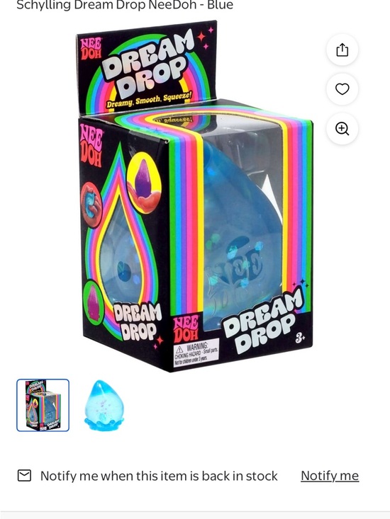 Other - Schylling Dream Drop NeeDoh Blue Stress Toy
